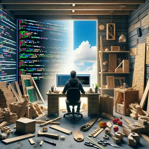 programmer who dreams of being a carpenter